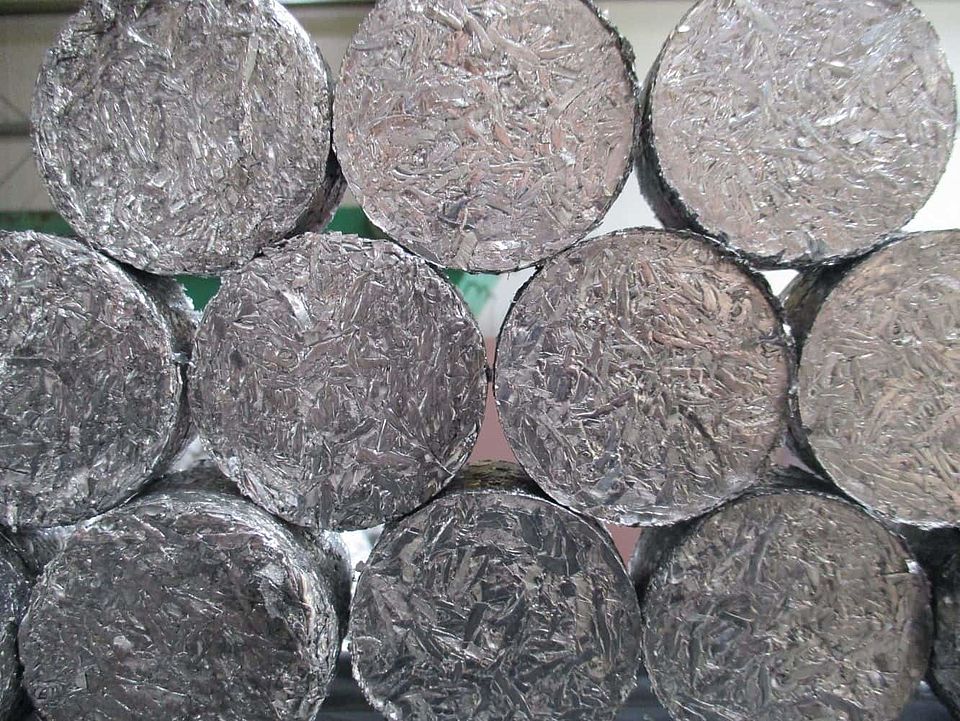 round aluminum briquettes